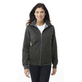 Ladies Tri-Blend Melange Full Zip Mock Neck